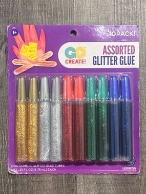 💞 New 10-Pack Mystical Assorted Colors Glitter Glue